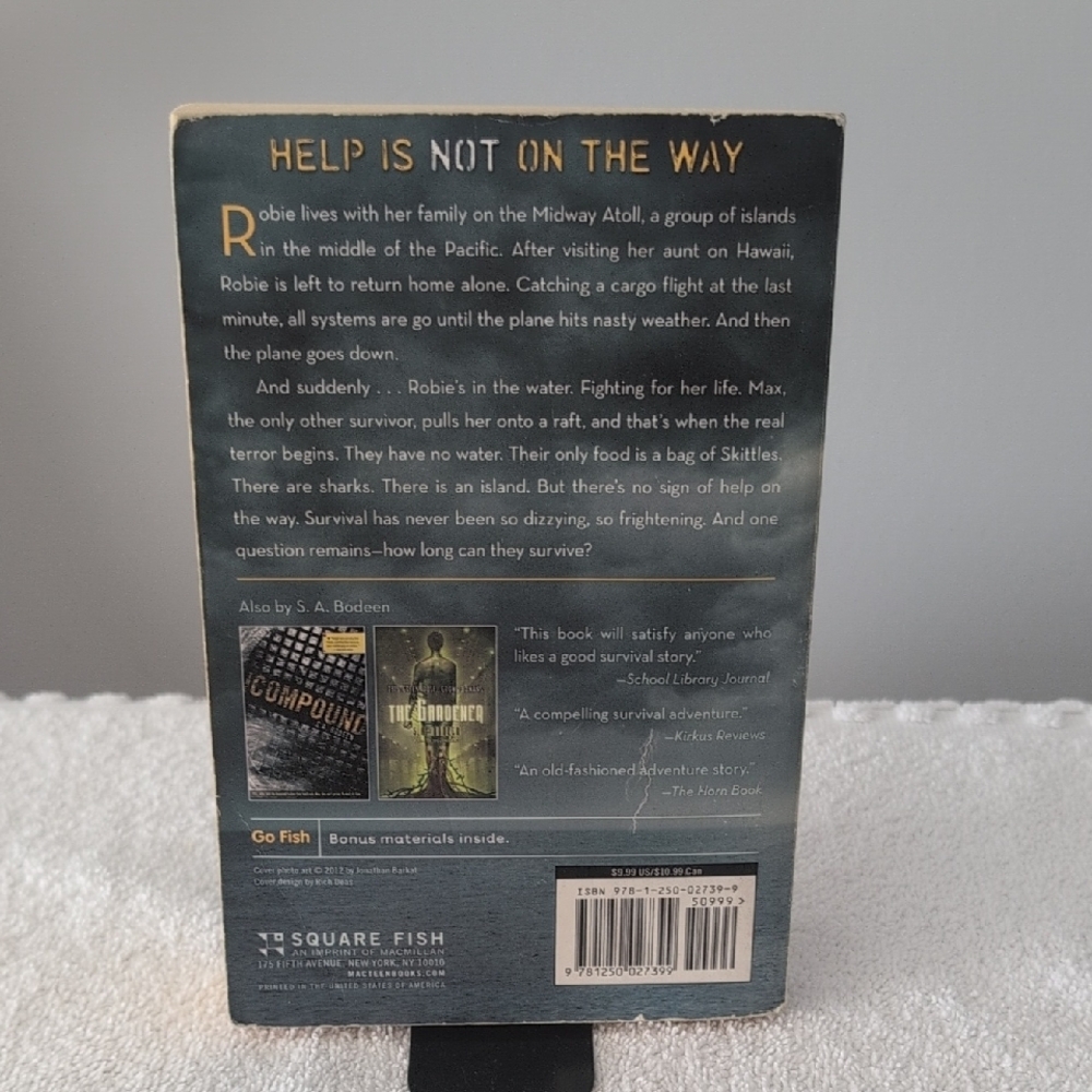 The Raft by S.A. Bodeen - Paperback Book - Picture 2 of 2